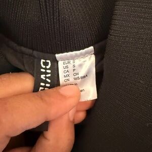 bomber black jacket size S